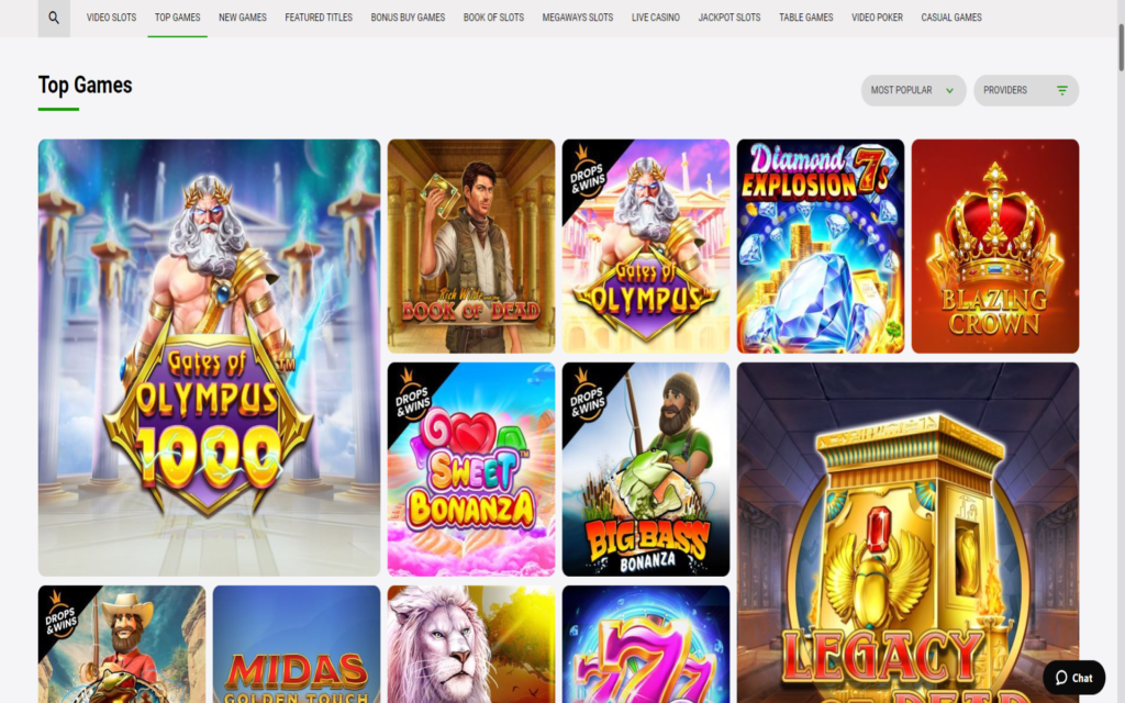 zodiac bet casino games screenshot